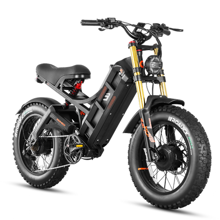 【Ultimo Modello 2026】eAhora-Romeo ll Bicicletta Elettrica 2500W Doppio Motore Batteria al Litio 52V60AH Bici Elettrica Fuoristrada Freni Idraulici Doppi e-bike