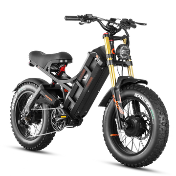 【Ultimo Modello 2026】eAhora-Romeo ll Bicicletta Elettrica 2500W Doppio Motore Batteria al Litio 52V60AH Bici Elettrica Fuoristrada Freni Idraulici Doppi e-bike