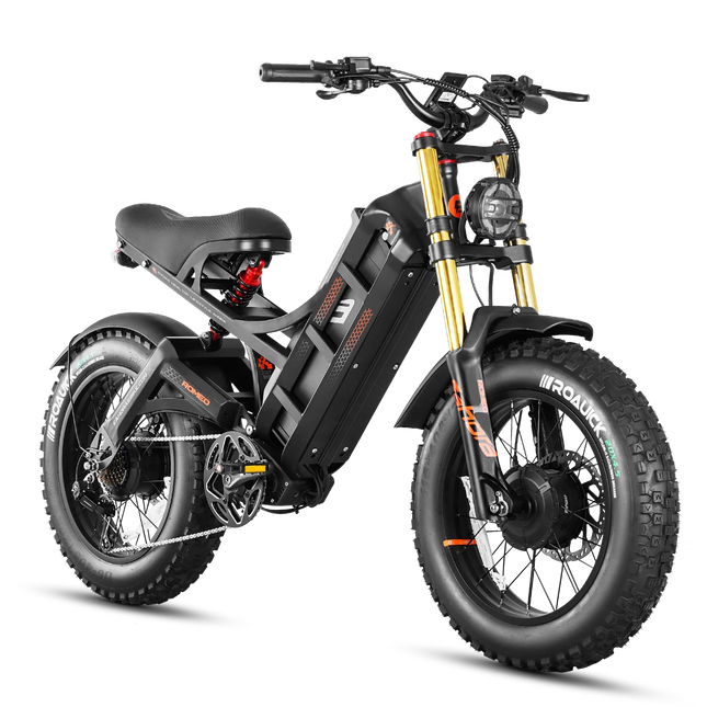 【Latest 2026 Model】eAhora-Romeo ll Electric Bicycle 2500W Dual Motor 52V60AH Lithium Battery Off-Road Electric Bike Dual Hydraulic Brakes e-bike