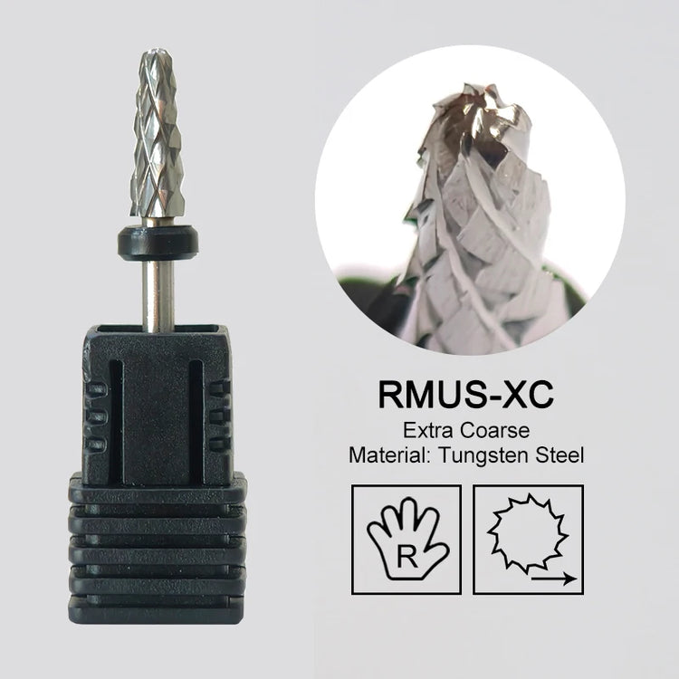 Carbide Large Cone Nail Drill Bits Electric Milling Cutter For Gel Polish Removal Grinding DIY Home Salon Manicure Pedicure Nail Art Accessories Supplies
