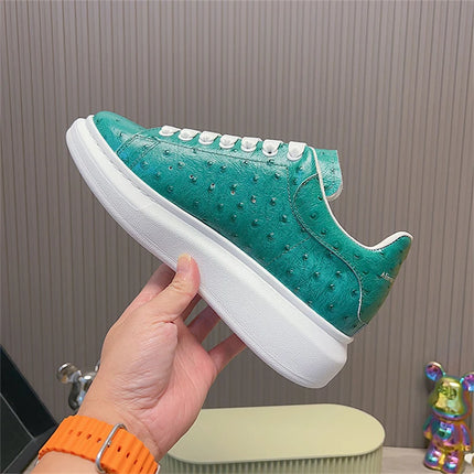 Men Genuine Leather Platform Causal Sneakers Moccasins for Man Black Luxury Brand Designer Loafers High Quality Footwear Shoes