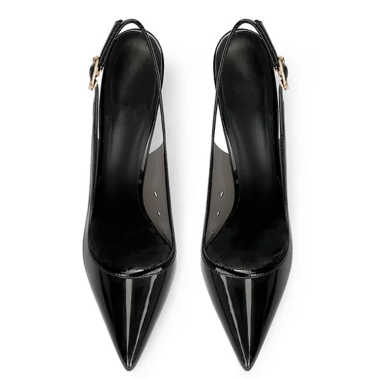 Summer Women High Heeled Shoes for Woman's Pointed Toe Ankle Thin Heels Mixed Colors Pumps Sexy Lady Patent Leather Party Shoes