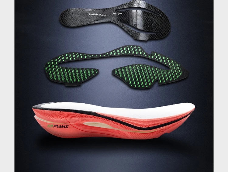 361 Degrees FLAME 3.0 Men Women Running Shoes Carbon Plate Racing Rebound Stable Breathable Wear-resistant Sneakers 672412207 PlatiNum