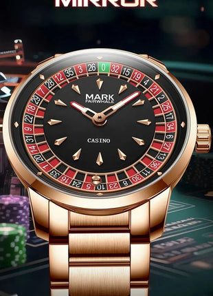 Mark Fairwhale 5031 Nuovo orologio al quarzo da uomo di marca superiore quadrante digitale rotante intrattenimento freddo orologio da notte impermeabile reloj platinumshop
