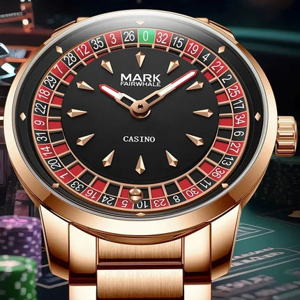 Mark Fairwhale 5031 Nuovo orologio al quarzo da uomo di marca superiore quadrante digitale rotante intrattenimento freddo orologio da notte impermeabile reloj platinumshop