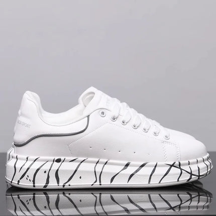 White men's shoes spring and autumn 2025 new wild Korean style breathable comfortable sneakers men's casual sports shoes