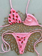 Micro Bikini 2026 Push Up Women's Swimsuit String Swimwear Brazilian Bikini Set Halter Biquini Floral Swimsuit Solid Beachwear