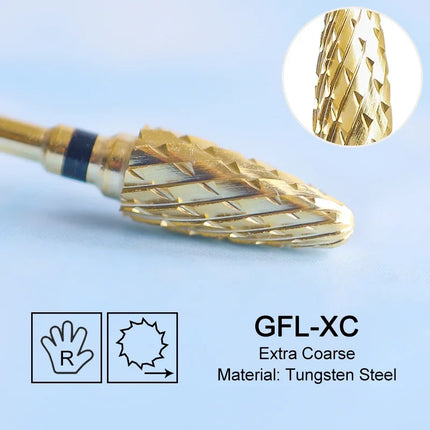 Carbide Large Cone Nail Drill Bits Electric Milling Cutter For Gel Polish Removal Grinding DIY Home Salon Manicure Pedicure Nail Art Accessories Supplies