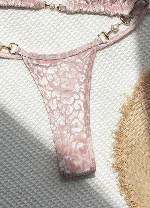 S-XL Leopard Halter Mini Micro Perizoma Bikini Donna Costumi da bagno Costume da bagno femminile Bikini a due pezzi Bagnante Costume da bagno Swim V5207 platinumshop