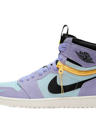 Scarpe da ginnastica Nike originali Air Jordan 1 con cerniera alta da uomo CW6576-500 platinumshop
