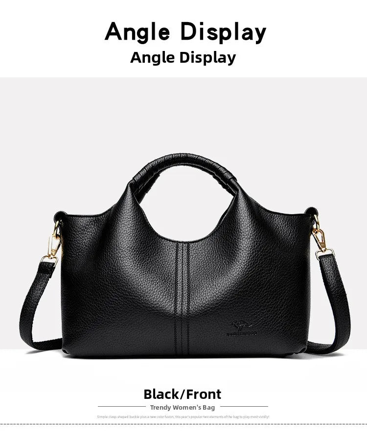 Trendy Crossbody Bag for Women Urban Minimalist Style PU Material Medium Size Zipper Opening Soft Shape Square Daily Match PlatiNum