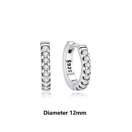 Orecchini Originali in Argento Sterling 925, Modello 2026, a Perno e a Cerchio con Cristalli, per Donna, in Oro Rosa, con Corona, Cuore, Infinito, Ape, Gioielli platinumshop