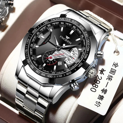 2024 Top Brand di Lusso Orologio di Moda Casual Militare Al Quarzo Sport Orologio Da Polso In Acciaio Pieno Impermeabile Orologio da Uomo Relogio Masculino platinumshop