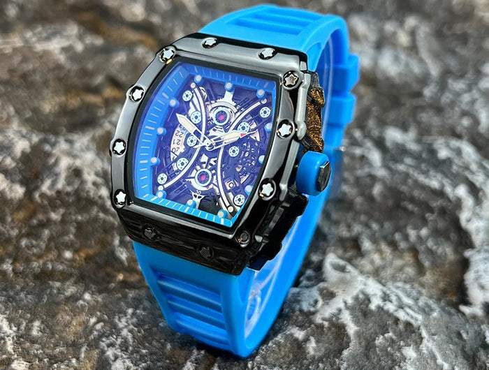 Orologio da uomo leggero marchio di lusso quadrante barile di vino orologio sportivo alla moda con bagliore notturno orologio calendario Reloj L146 platinumshop