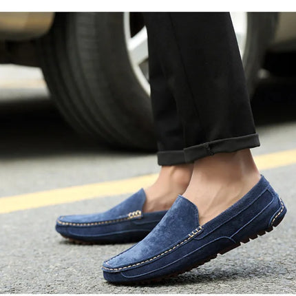 Mocassini da uomo in pelle scamosciata di lusso 2022 scarpe casual da uomo scarpe da barca fatte a mano da uomo Slipon scarpe da guida mocassini maschili Zapatos