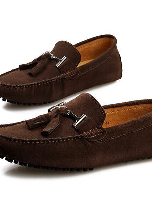 Mocassini da uomo primavera estate scarpe Casual in pelle scamosciata Slip-ons da uomo Luxury Brand Mocassin Man Plus Size 50 51 52 53 per piede grande
