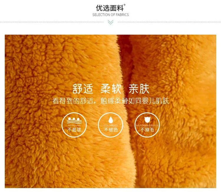 2024 New Plush Pajamas Set for Women Thick Hooded Women 2 Piece Clothes Set Cute Rabbit Women Pyjamas Coral Fleece Warm Homewear