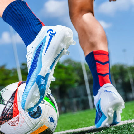 Nuovi Scarpini da Calcio per Uomo, Scarpe Sportive da Esterno per Ragazzi, Tacchetti Lunghi Antiscivolo Traspiranti, Scarpe da Calcio per Allenamento e Partite, Comode per Adulti