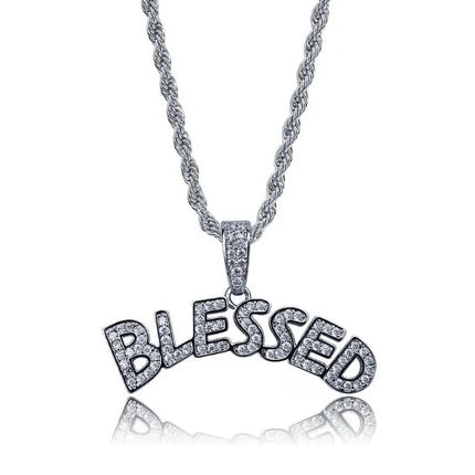 Hip Hop Ice Out Dollar Money Bag Necklace Shiny Cubic Zirconia Wallet Pendant for Men Women Hip Hop Rock Rap Cool Jewelry PlatiNum