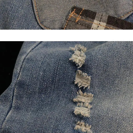 Primavera nuova corea moda Patch disegni cartone animato ricamo Jeans larghi da donna vita elastica pantaloni Casual in Denim di cotone Harem V987