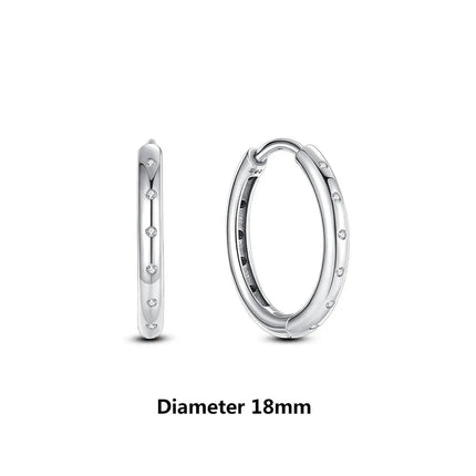 Orecchini Originali in Argento Sterling 925, Modello 2026, a Perno e a Cerchio con Cristalli, per Donna, in Oro Rosa, con Corona, Cuore, Infinito, Ape, Gioielli platinumshop