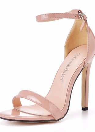 2026 spring Fashion Large Size 11cm Woman Sexy Dance Shoes Sandals Women Shoe Summer High Heels Stiletto Elegant Party Shoe PlatiNum