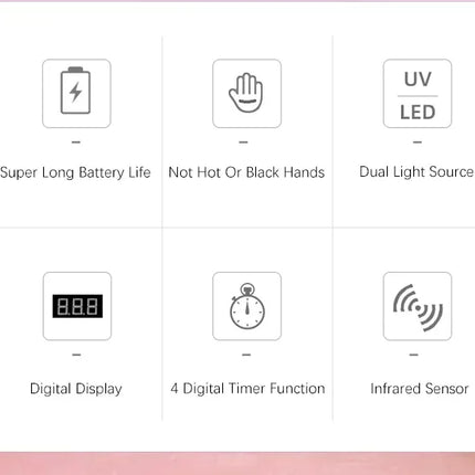 Wireless Rechargeable Uv‑Led Nail‑Lamp Cordless Gel‑Polish‑Dryer For Home‑Spa‑Manicure‑Session Portable Long‑Lasting Nail‑Curing‑Light