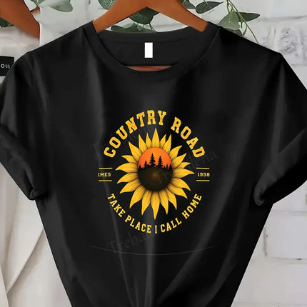 T-shirt femme confortable avec imprimé "Jolis cœurs Autumn Starts - T-shirt graphique festif d'automne"