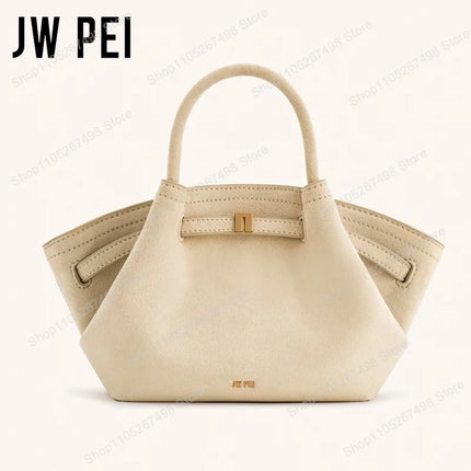 Borsa Tote da Donna JW PEI Hana in Pelle Martellata, Borsa a Mano di Lusso con Manico Superiore, Borsa a Tracolla per Lavoro e Uso Quotidiano