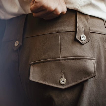 Maden P37 British Army Military Style Cargo Pants Mens Heavyweight Straight Multi Pocket Tactical Trousers Vintage Casual Autumn