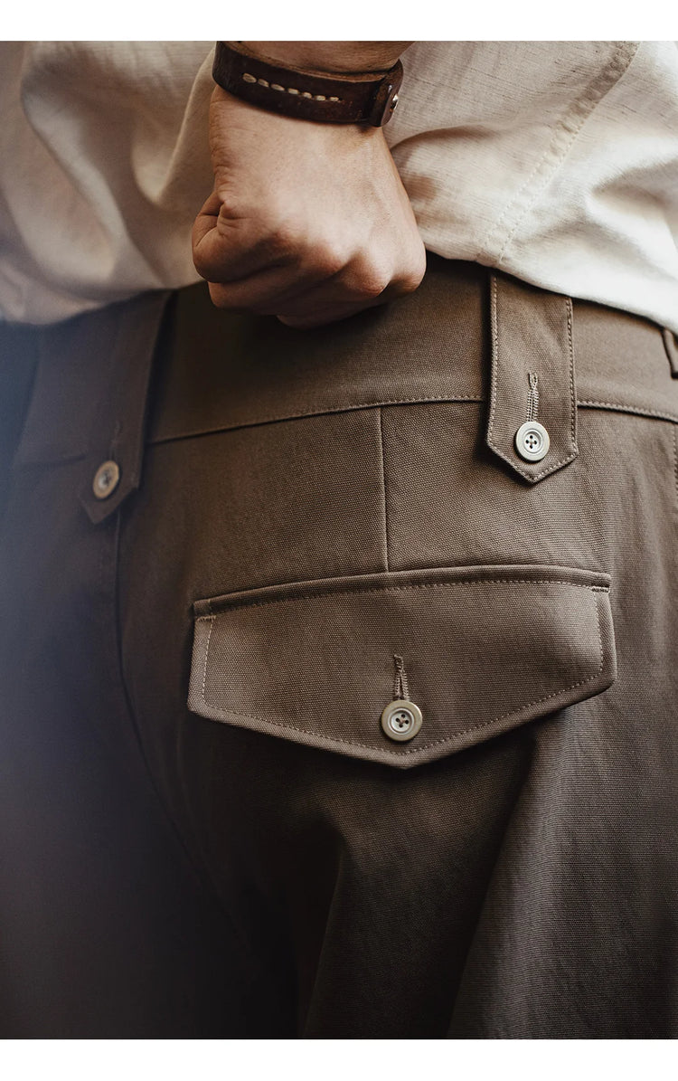 Maden P37 British Army Military Style Cargo Pants Mens Heavyweight Straight Multi Pocket Tactical Trousers Vintage Casual Autumn