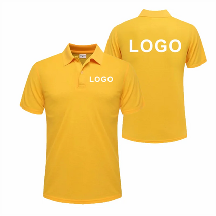 Breathable Polo with Custom Logo Casual Wear for Business Groups Short Sleeve Lapel Polo Work Clothes Embroidery Print