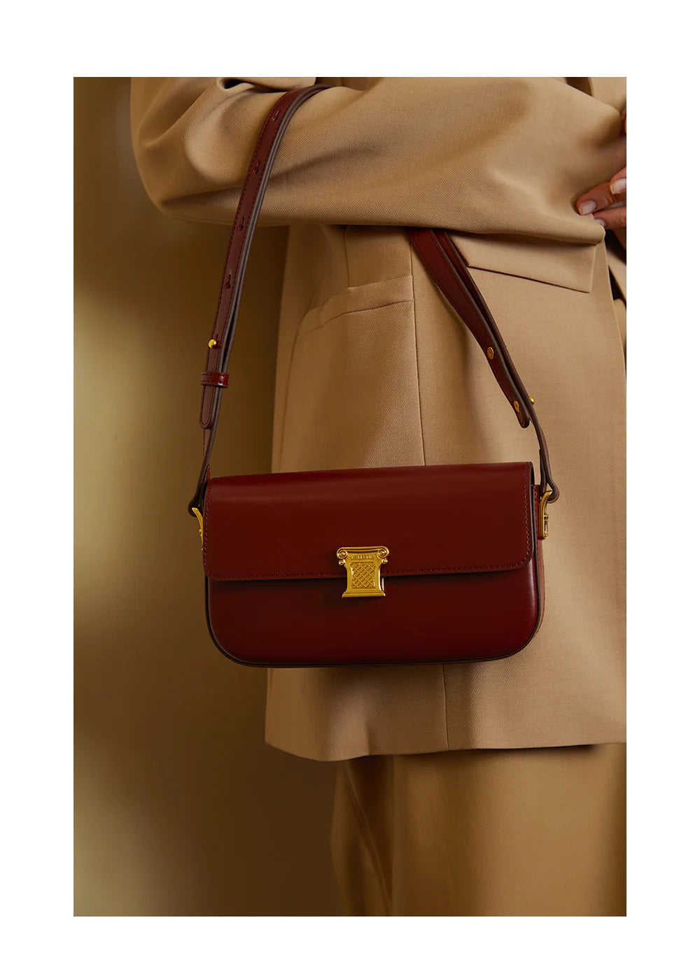 LA FESTIN Original Brand New Shoulder Crossbody Bag Handbag Women Leather Bag Small Square Bag Ladies Designer Fashion Bags