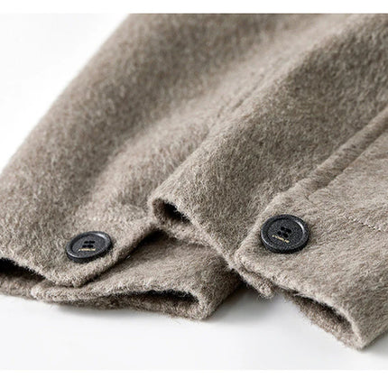 SENTUBILA 100% Wool Winter Jackets for Women Short Coats 2026 Stand Turtleneck Unlined Wool Outerwears Female Clothes W44O56626