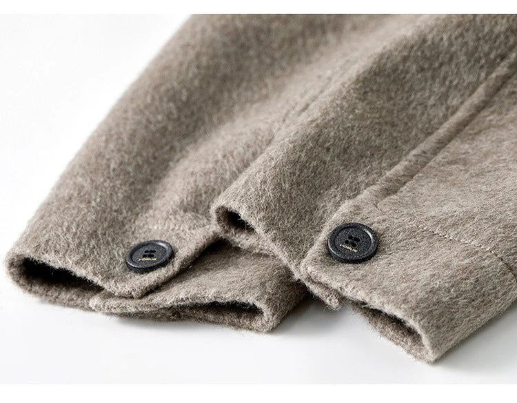 SENTUBILA 100% Wool Winter Jackets for Women Short Coats 2026 Stand Turtleneck Unlined Wool Outerwears Female Clothes W44O56626