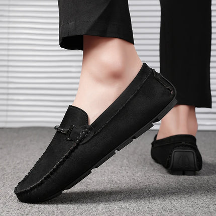 Migliori Mocassini Slip-on da Uomo, Morbidi Mocassini da Guida, Scarpe Basse di Alta Qualità, Scarpe da Passeggio Maschili, Mocassini Casual in Pelle Scamosciata, Scarpe Estive da Uomo
