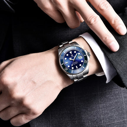 PAGANI DESIGN 2026 43MM Serie Water Ghost Orologio Meccanico da Uomo Automatico con Vetro Zaffiro in Acciaio Inossidabile Impermeabile Sportivo