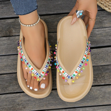Infradito da donna multicolori estivi Sandali con fiocco in orsacchiotto metallico alla moda Sandali da spiaggia per le vacanze a casa Calzature versatili