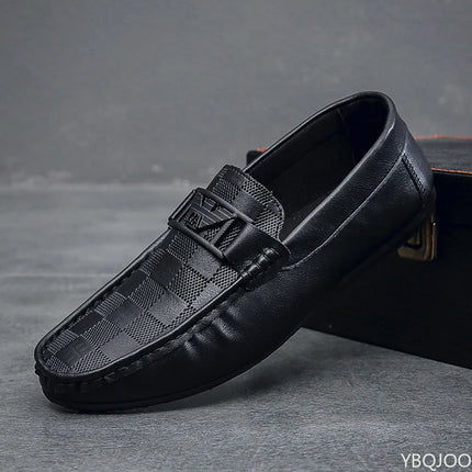 Scarpe casual da uomo con la nuova copertura piatta antiscivolo dal design a quadretti in stile britannico sono adatte per scarpe da ginnastica da uomo pigre