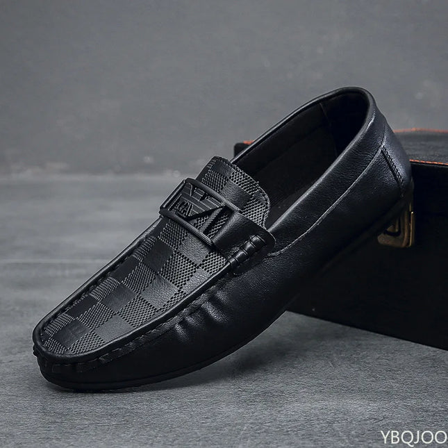 Scarpe casual da uomo con la nuova copertura piatta antiscivolo dal design a quadretti in stile britannico sono adatte per scarpe da ginnastica da uomo pigre