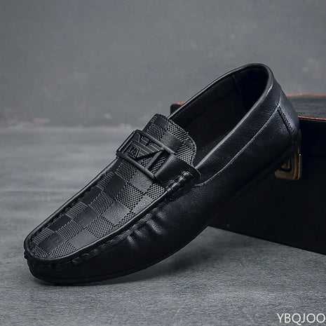 Scarpe casual da uomo con la nuova copertura piatta antiscivolo dal design a quadretti in stile britannico sono adatte per scarpe da ginnastica da uomo pigre