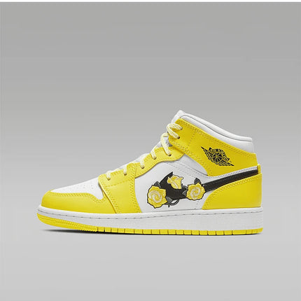 Nike Authentic AIR JORDAN 1 MID SE (GS) Scarpe da ginnastica casual per bambini da donna AV5174-700 platinumshop