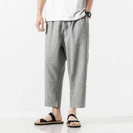 Pantaloncini da uomo nuovi pantaloni larghi casual in vita elastica tinta unita pantaloni estivi sottili comodi e traspiranti per uomo taglie forti 5XL
