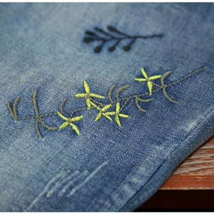 Amax luluE 2025 Moda Estate Streetwear Pantaloni in denim Donna Vintage Jeans elastici Donna Casual Allentato Ricamo Pantaloni Harem