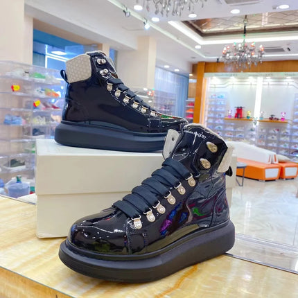 Men Platform Casual Shoes Oversized High-top Sneakers Fashion Motorcycle Boots Comfortable Ankle Boots Fashion Sports Shoes