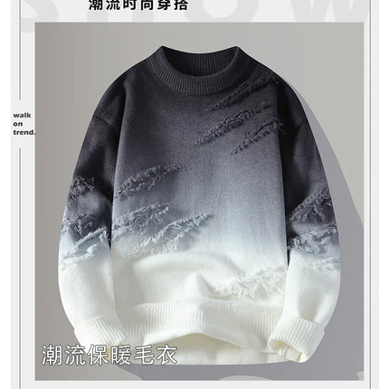 Winter Sweaters for male men thick O-neck sweater men Student youth sweaters autumn Men's wool Casual Knitwear Pullover men