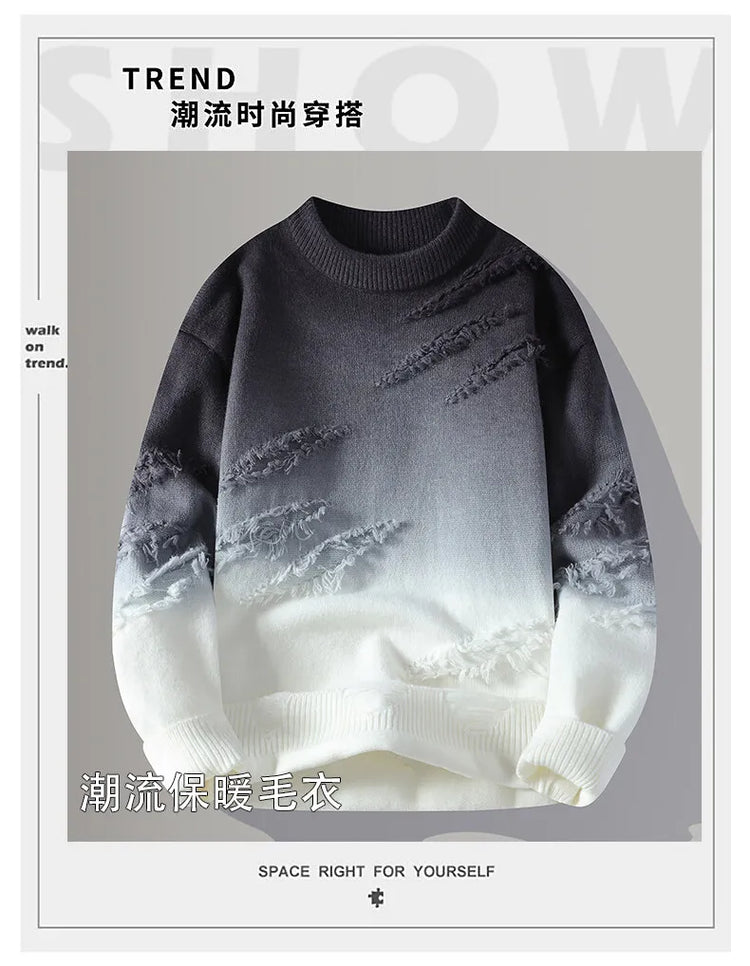 Winter Sweaters for male men thick O-neck sweater men Student youth sweaters autumn Men's wool Casual Knitwear Pullover men