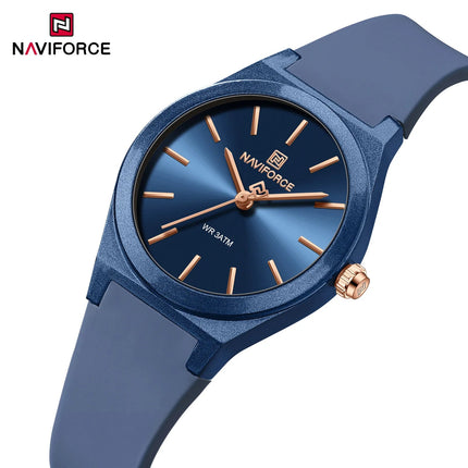 NAVIFORCE 2025 Orologi moda donna Orologio al quarzo Sport Cinturino in silicone Orologi da polso da donna Orologio semplice Regalo relogios feminino platinumshop