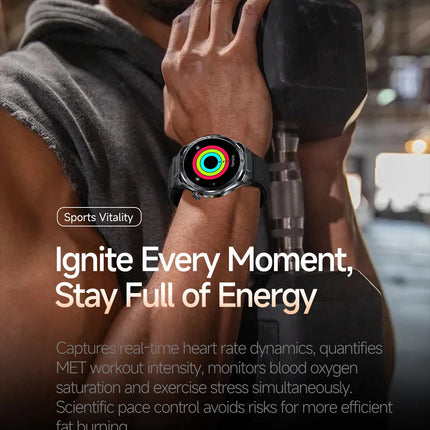 Nuovo Smartwatch 2026 con Analisi AI del Grasso Corporeo, ECG+PPG, Acido Urico, Pressione Sanguigna, Ossigeno nel Sangue, Chiamate, Schermo AMOLED per Uomini e Donne platinumshop