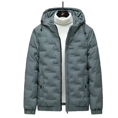 Men's white duck down jacket, new lightweight down cotton jacket, fashionable autumn and winter fashion jacket